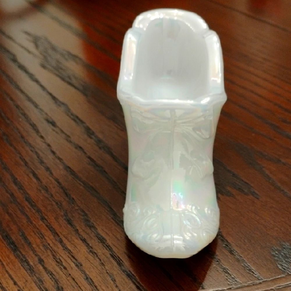 Vintage Westmoreland Milk Glass Slipper